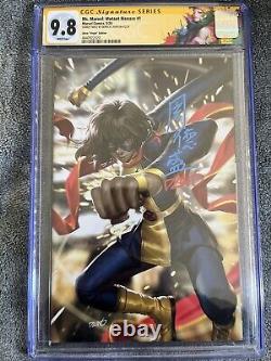 Série de signatures CGC 9.8 Ms. Marvel Menace Mutante #1 signé par Derrick Chew