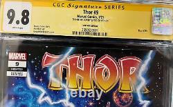 Série de signatures CGC 9.8 Thor #9 Édition variante signée par Donny Cates