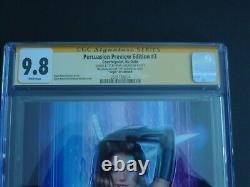 Série de signatures CGC 9.8 WP Artist proof Persuasion Preview 3B Psylocke Virgin