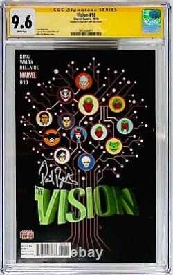 Série de signatures CGC notée 9.6 Marvel Vision #10 signée par Paul Bettany