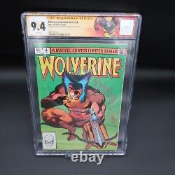 Série limitée Wolverine n°4 - Esquisse de Chris Claremont - CGC GRADED SIGNATURE SERIES