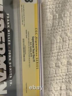 Série signature CGC 9,8 Superman Year One n°1 signé par Romita Jr. et Frank Miller