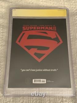 Série signature CGC 9,8 Superman Year One n°1 signé par Romita Jr. et Frank Miller