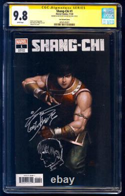 Shang-chi #1 Lee Variant Ss Cgc 9.8 Inhyuk Lee Signature Series Avec Sketch