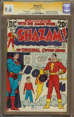 Shazam #1 CGC 9.6 Série de Signatures SS Signé JACKSON BOSTWICK