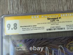 Shrugged n°1 CGC 9,8 Signature Series Michael Turner signé Wizard World 2006 Asp