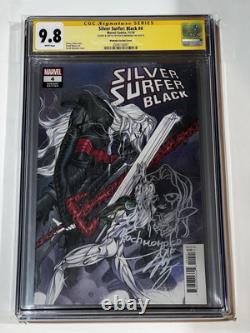 Silver Surfer Black #4 CGC 9.8 Série de signatures Croquis de Peach Momoko