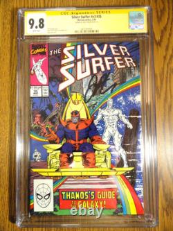 Silver Surfer v 3 #35 RARE Série Signature Starlin CGC 9.8 SS 1ère Impression Marvel
