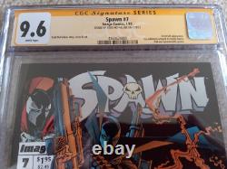 Spawn #7 CGC 9.6 SS Signé Todd McFarlane