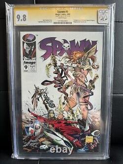 Spawn 9 CGC 9.8 Signé Jim Lee Signature Series SS Angela Gaiman