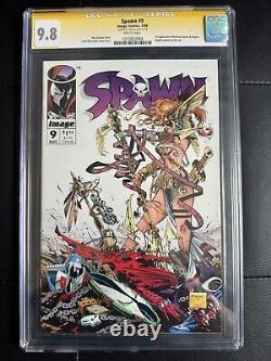 Spawn 9 CGC 9.8 Signé Jim Lee Signature Series SS Angela Gaiman