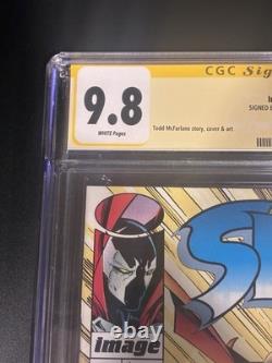 Spawn n°3 gradué (1992) CGC 9,8 Signature Series signé par Todd McFarlane