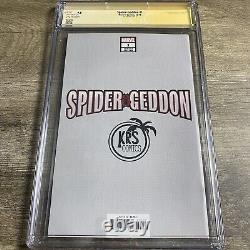 Spider-Geddon 1 CGC SS Signature Series 9.8 Pages Blanches Variant Philip Tan NM/MT