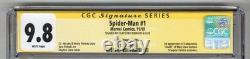 Spider-Man #1 CGC 9.8 SS signé Clayton Crain, édition Virgin Variant, faible population