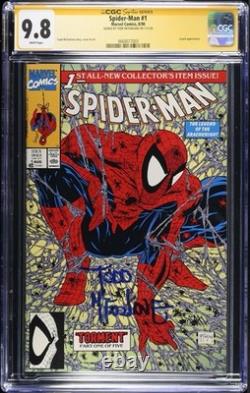 Spider-Man 1 CGC 9.8 Signé Signature Series Todd McFarlane 1990 Couverture régulière A