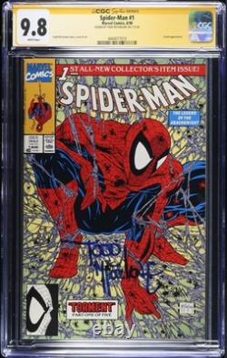 Spider-Man 1 CGC 9.8 Signé Signature Series Todd McFarlane 1990 Couverture régulière A