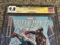 Spider-Man 2 #1 Gamerverse CGC 9.8 Série de signatures Yuri Lowenthal & Nadji Jeter