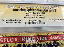 Spider-Man étonnant n°2, Série Signature de Stan Lee, CGC 6.5 Annuel Roi Taille