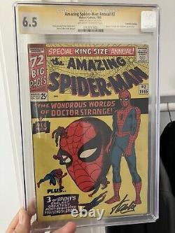 Spider-Man étonnant n°2, Série Signature de Stan Lee, CGC 6.5 Annuel Roi Taille