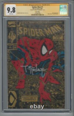 Spider-man #1 Édition Or CGC 9.8 NM/MT SS Série de signatures Todd McFarlane 8/90