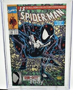 Spider-man #13 Cgc Grade 9.2 (1991) Série De Signatures Todd Mcfarlane Marvel
