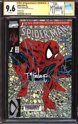Spider-man (1990) # 1 Édition Platine Cgc Signature Series 9,6 Nm+