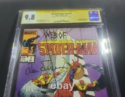 Spider-man Web Of #2 Signature Series Ss Cgc 9.8 Wp 1985 Mcu Film Rare Disney