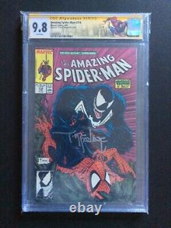 Spiderman #316 1ère couverture de Venom Todd McFarlane Signature Series CGC 9.8 Pages blanches