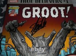 Stan Lee A Signé Groot No. 1 Cgc 9,6 Marvel Stan Lee 2017 Exclusive Mint Slab