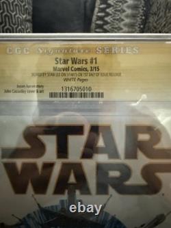 Star Wars #1 2015 CGC 9.6 Signé Stan Lee