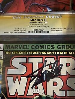 Star Wars 1 Cgc 9.6 Série De Signature Stan Lee Édition Du Kiosque À Journaux