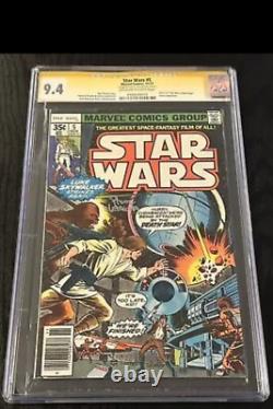 Star Wars #5 SS CGC 9.4 Signé Leialoha Partie 5 Un Nouvel Espoir 1977 Série de Signatures