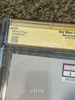 Star Wars Ahsoka #1 VARIANT RAHZZAH signée par Rosario Dawson en tant qu'Ahsoka CGC SS 9.8