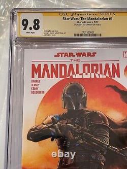 Star Wars La Série De Signatures Mandalorian #1 Cgc 9.8 Ss Signée Par Adi Granov