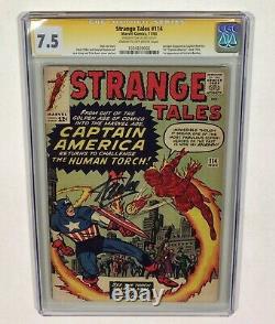 Strange Tales #14 Cgc Signature Series 7.5 Cley! (stan Lee A Signé!) 1963 Marvel