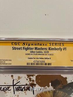 Street Fighter # 1 CGC 9.8 Série de signatures d'artistes Tyler Kirkham