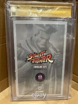 Street Fighter #1 CGC 9.9 Série de signatures Variante vierge Guile Tyler Kirkham