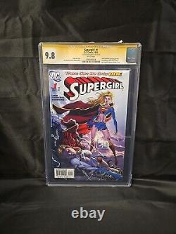 SuperGirl #1 Série de signatures CGC Noté 9.8 D. C Signé Ian Churchill 1ère couverture