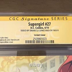 Supergirl #27 2019 CGC 9.8 Signature Series Variant Cover Emanuela Lupacchino 
<br/>

	<br/>Supergirl #27 2019 CGC 9.8 Série de signatures Variant Cover Emanuela Lupacchino