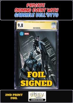 Superman Spider-Man n°1 Foil 2e P CGC SS 9,8 Gabriele Dell'Otto Signature en prévente