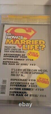Superman The Wedding Album #1 Cgc 9.8 Série De Signature Ss D. C Comics 1996