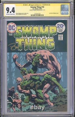 Swamp Thing #10 Cgc Nm 9.4 Bernie Wrightson Série De Signature