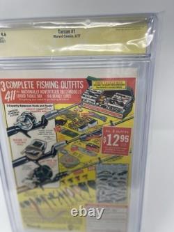 TARZAN #1 CGC 9.6 SS Signé Roy Thomas (16/12/20) Marvel 1977 John Buscema