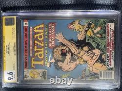 TARZAN #1 CGC 9.6 SS Signé Roy Thomas (16/12/20) Marvel 1977 John Buscema