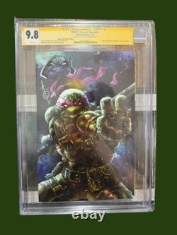 TMNT Le Dernier Ronin #3 CGC 9.8 SS Alan Quah Signé avec Croquis Bulletproof