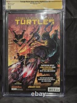 TMNT Nightwatcher #4 CGC 9.8 Série Signature Kevin Eastman + 3 Signatures IDW COA