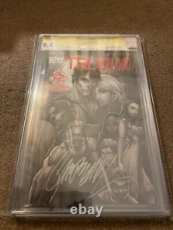 TRUE BLOOD #1 IDW Rouge Métallisé CGC 9.4 SÉRIE SIGNATURE J SCOTT CAMPBELL Marvel DC