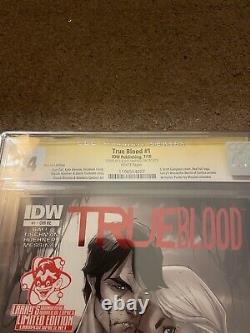 TRUE BLOOD #1 IDW Rouge Métallisé CGC 9.4 SÉRIE SIGNATURE J SCOTT CAMPBELL Marvel DC