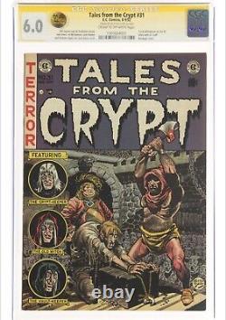 Tales From The Crypt #31 Ec Comics Cgc Signature Series 6.0 Signé Jack Davis