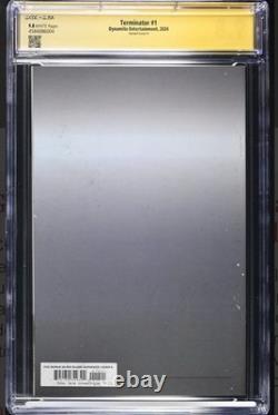 Terminator n° 1 CGC 9.8 JSA – Dessin intégral et signature de Camron Johnson
